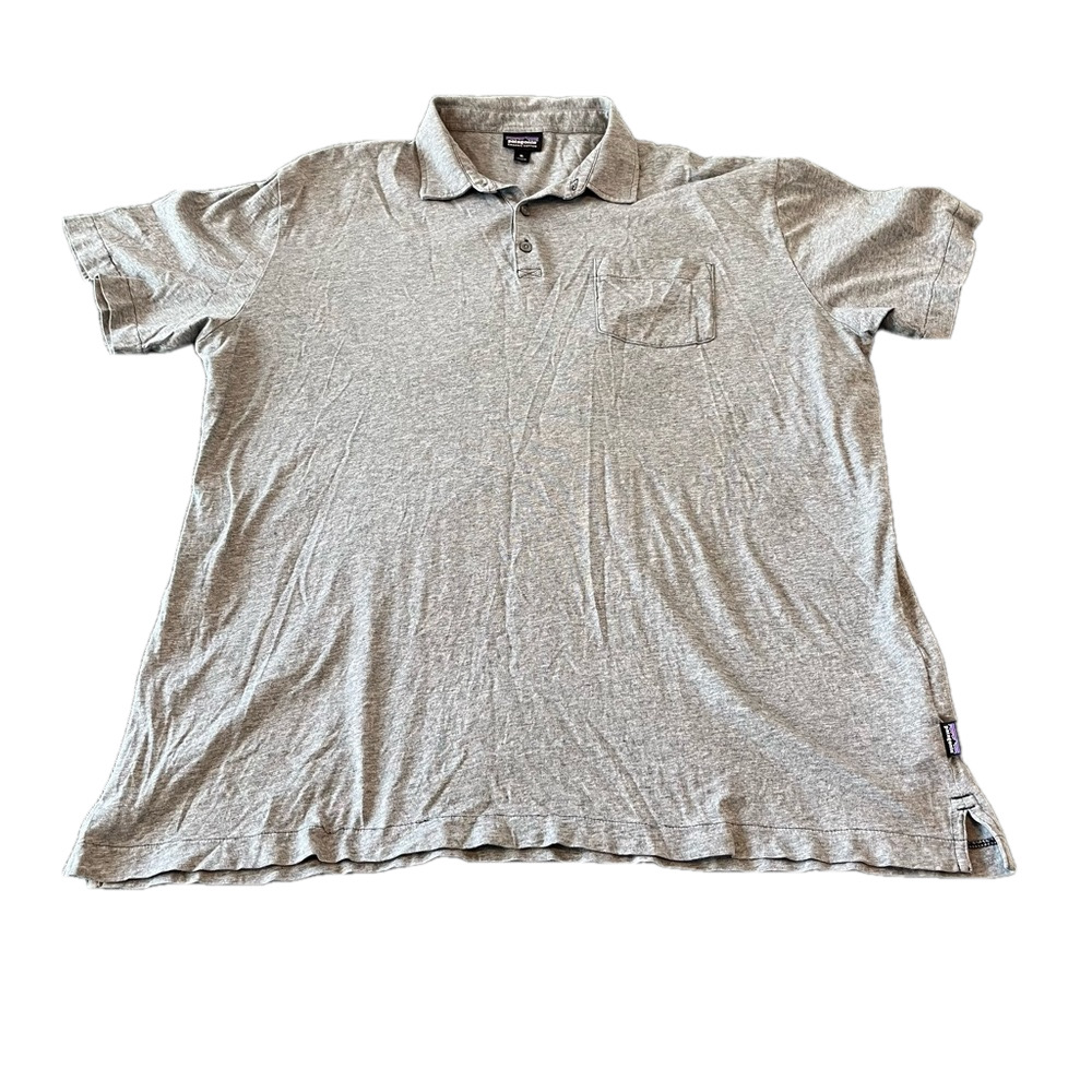 Patagonia Gray Polo Shirt with Soft Fabric